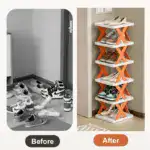 Smart Foldable Shoes Shelf 6 Tier Shoe Rack