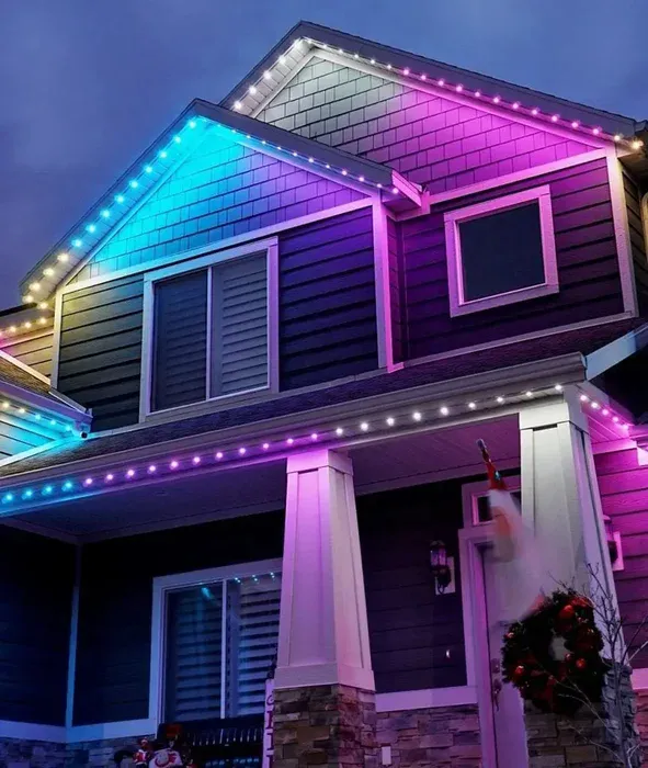 Effortless, Permanent Outdoor Holiday Lighting
