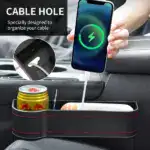 Leather Multifunctional Car Seat Organizer - Image 8