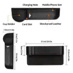 Leather Multifunctional Car Seat Organizer - Image 11